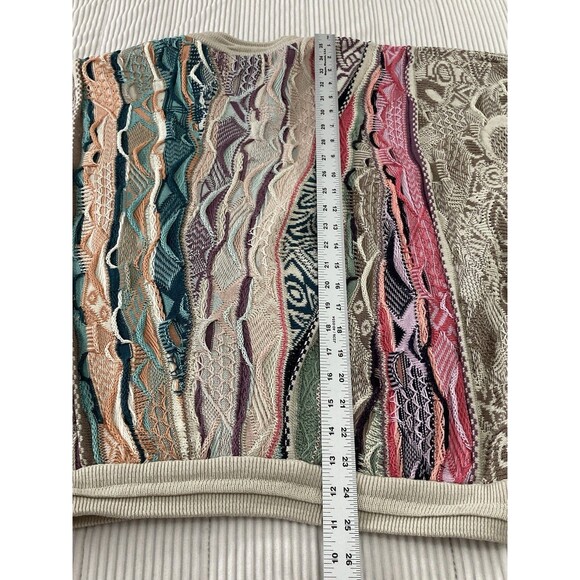 COOGI Australia Men’s Sweater M Multicolor Pastel Cable Knit Cosby Style Casual - Picture 8 of 8